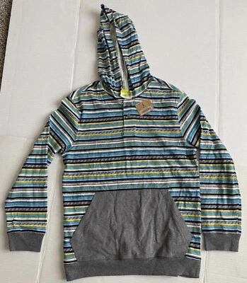 Camisa con capucha Crazy 8 para niños L (10/12) a rayas manga larga Top para niños Foto 1 de 3