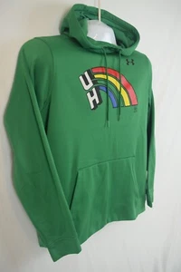 UNDER AMOUR Hawaii Rainbows Warrior Kapuzenpullover Retro Logo Vintage L grün - Bild 1 von 8