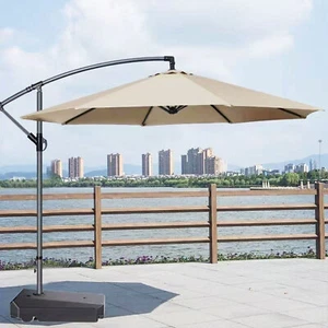 Umbrella Replacement Canopy 6/8 Ribs Outdoor Parasol Top Cover Waterproof - Picture 1 of 136