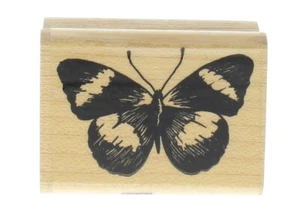 Estampillas divertidas mariposa polilla insecto insecto sello de goma de madera - Imagen 1 de 2