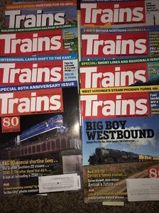 Trains 2020 Magazine Jan June July Aug Sept Nov Dec 8 Issues - Picture 1 of 4