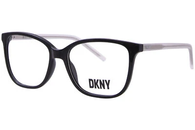 Armação de óculos feminina Donna Karan DKNY DK5052 001 aro completo preto olho de gato 53mm - Imagem 1 de 4