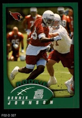 2002 Topps #327 Dennis Johnson Cardinals-FB RC Kentucky  8 - NM/MT - Image 1 of 2