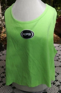 Forever 21 Women's Pepsi 1XL Tank Bright Green Top-Brand New-SHIPS N 24 HOURS - Picture 1 of 9