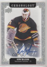 2018-19 Upper Deck Chronology Franchise History Auto Kirk McLean #FH-VA-KM Auto