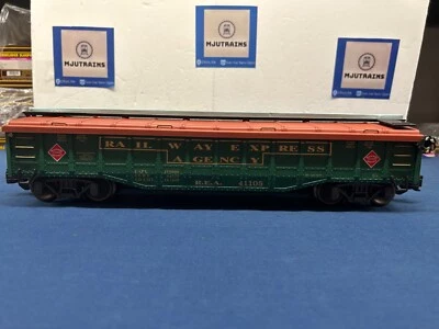 Aristocraft Railway Express Agency Covered Gondola Car w/ Metal Wheels REA-41105 - Image 1 of 3