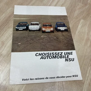 NSU Prinz 4S 1000 1200 C TT TTS prospectus catalogue automobile collection - Imagen 1 de 4