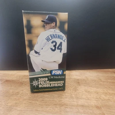 2009 Seattle Mariners Felix Hernandez Bobblehead Safeco Field Series UW Medicine - Image 1 of 4