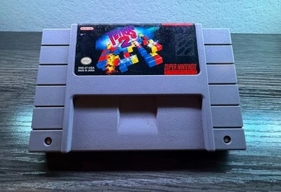 Tetris 2 (SNES, 1994) Cleaned & Tested. Fast Shipping - Image 1 of 2