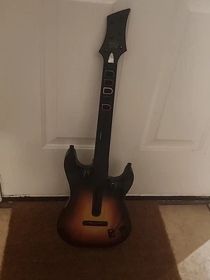 PS 3 Guitar Hero Guitar Red Octane Wireless Sunburst Model 95451.805 No Dongle - Image 1 of 4