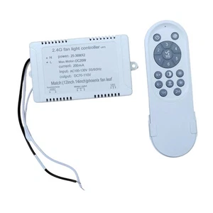 Ceiling Fan Remote Control Set Input 110V for Ceiling Fans with Lights Home - Picture 1 of 7