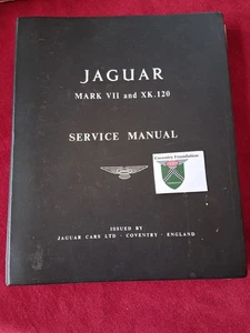Original Jaguar Mark VII & XK120 Service Manual w/ Supplement - Picture 1 of 3