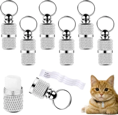 6 Pezzi Personalizzati Indirizzo per Cani Gatti Ciondolo Collare per Cani Con An - Immagine 1 di 4