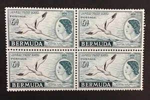 BERMUDA 1953 XF MNH  Sc#152 Block of Four  CV$20.     (W30) - Picture 1 of 2