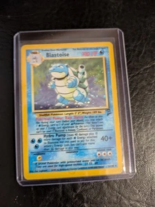 Pokemon TCG Blastoise 002/130 Base Set 2 Holo Water WOTC LP - Picture 1 of 5