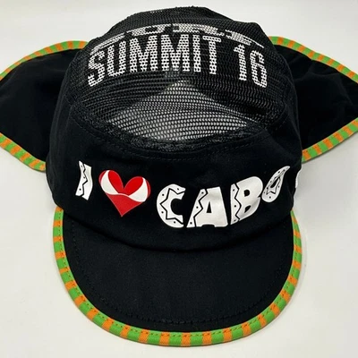 I Love Cabo Surf Summit 2016 Sombrero para el Sol Gorra Cadete 2016 Surfer Negro Pequeño-Mediano Foto 1 de 4