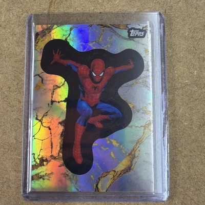 💎2025 TOPPS MARVEL ГЕРОИ КОМИКСОВ ПЕРЕЛИВАЮЩИЙСЯ ЧЕЛОВЕК-ПАУК #142 - Изображение 1 из 2