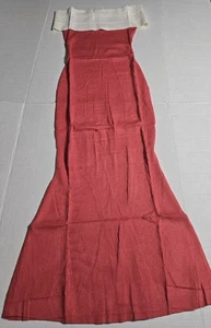 Rot, weiß Schulterfrei Rippstrick Pullover Kleider Color Block Größe Small - Bild 1 von 12