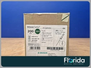 NUOVA SCATOLA DI 200 B CATETERE BROUN INTROCAN SAFETY IV 18G X 1 1/4IN4251687-02 2028 - Foto 1 di 3