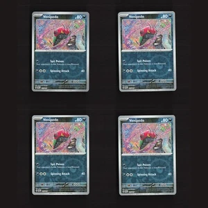 Venipede 115/167 PLAYSET x4 SV Twilight Masquerade Reverse Holo Pokemon Card NM - Picture 1 of 6