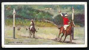BRITISH AMERICAN (PRINTED) - SPORTS & GAMES IN MANY LANDS - #12 POLO, INDIA - Bild 1 von 2
