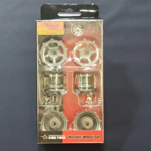 RC VS Tank 1/24 Metal Wheel Set (2 Sides) German King Tiger 1:24 VSTANK WW2 NEW - Picture 1 of 8