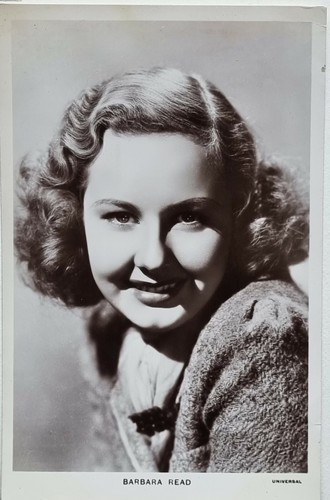 Barbara Read Foto Cartolina Film Star Vintage Originale | eBay