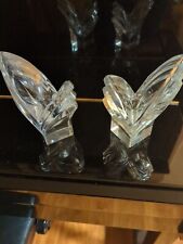 Pair Of MIKASA GERMANY ART DECO CRYSTAL CANDLE HOLDER Set Of 2