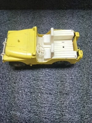 Vintage 1960s HUBLEY Jeep Yellow & White #1710 - Изображение 1 из 4