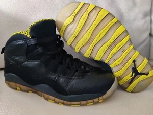 Nike Air Jordan 10 shoes Size 8 X Retro Venom 2014 Black Green Gray 310805 033 - Picture 1 of 11