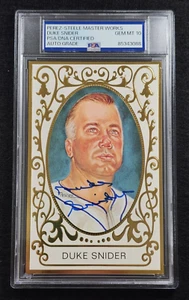 DUKE SNIDER Signed Perez Steele Postcard-HOF-LOS ANGELES DODGERS-PSA 10 Auto - Picture 1 of 3