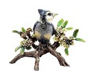 JAY STRONGWATER ANDERSON BLUE JAY BIRD ON BRANCH FIGURINE SWAROVSKI NEW USA
