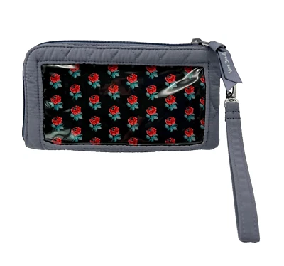 Vera Bradley Women's Wristlet RFID Gray Wallet *$69 Retail - Image 1 of 4
