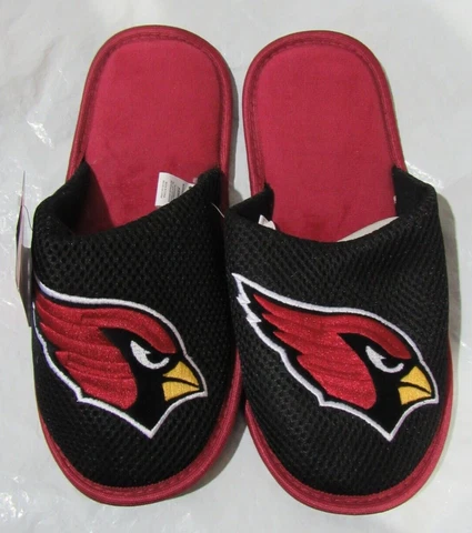 NFL Arizona Cardinals Mesh Slide Slippers Striped Sole Size S by FOCO Cover