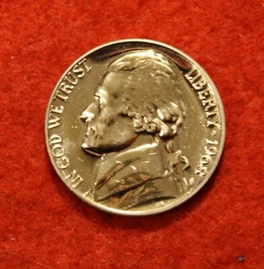 1968-S proof Jefferson bu nickel - Picture 1 of 2