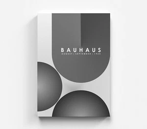 Bauhaus Abstract Leinwandbild Modern Kunst Wandbild Farblos Art Bild - Bild 1 von 7