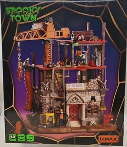 NEW 2020 Lemax Spooky Town "Dead Zone Construction Site" Zombies #05604 NIB - Picture 1 of 5