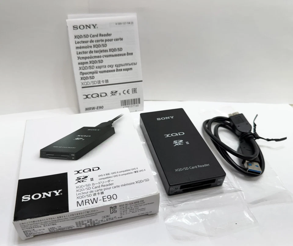 Sony MRW-E90 XQD SD SDHC SDXC Memory Card Reader USB3.1 Genuine - Image 1 of 1