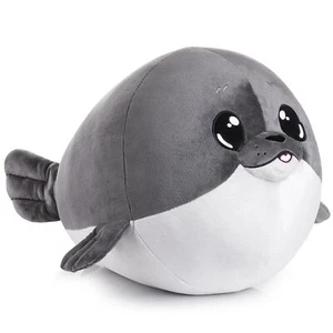 Kuscheltier 60cm Fette Kuschel-Robbe Seehund Plüsch-Tier Stofftier Robbenkissen - Bild 1 von 10