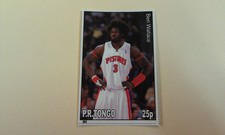 Ben Wallace Detroit Pistons 2012 P.R. Tongo 25P RARE NON Perforated Stamp