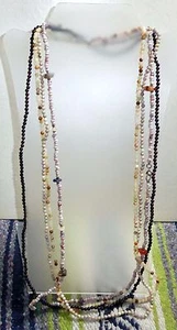 Lot of 4 Semiprecious Stone Bead Necklaces, 34" Each - Picture 1 of 5