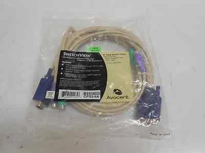 AVOCENT CPS2-6A 6' PS2/PS2/VGA KVM SWITCHING CABLE NEW - Image 1 of 4