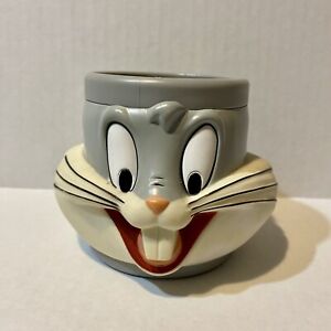 Bugs Bunny 1992 Mug Cup Vintage Plastic 3D Warner Looney Tunes Cartoon