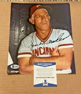 SPARKY ANDERSON SIGNED CINCINNATI REDS 8X10 PHOTO BECKETT CERTIFIED - Picture 1 of 1