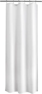 Small Stall Shower Curtain Liner Washable, 36 x 72 Inches, White Fabric Stall Sh - Picture 1 of 3
