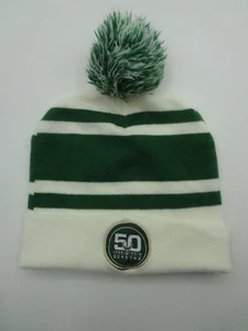 Milwaukee Bucks Basketball 50 Seasons 2018 White Green Winter Knit Hat Idegy - Picture 1 of 7