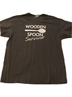Wooden Spoon Survivor Black T Shirt Short Sleeve Novelty Funny Gildan XL