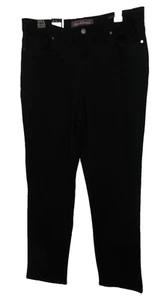 Gloria Vanderbilt Amanda Slim Knit Ponte Tapered Leg Pant Black W/14 NEW - Picture 1 of 9