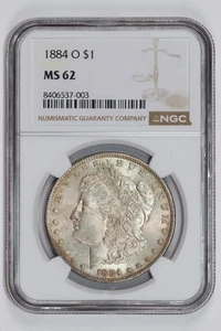 1884-O Morgan Dollar NGC MS62 - Bild 1 von 2
