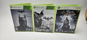 Xbox 360 Batman Arkham Origins, Arkham City, Arkham Asylum Video Game Lot - Picture 1 of 7